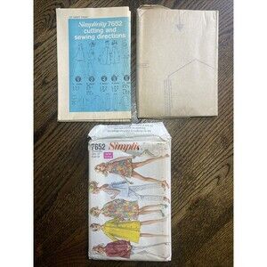 1968 Vintage SIMPLICITY 7652 MATERNITY Coat Dress Shirt Bathing Suit Size 12 FF